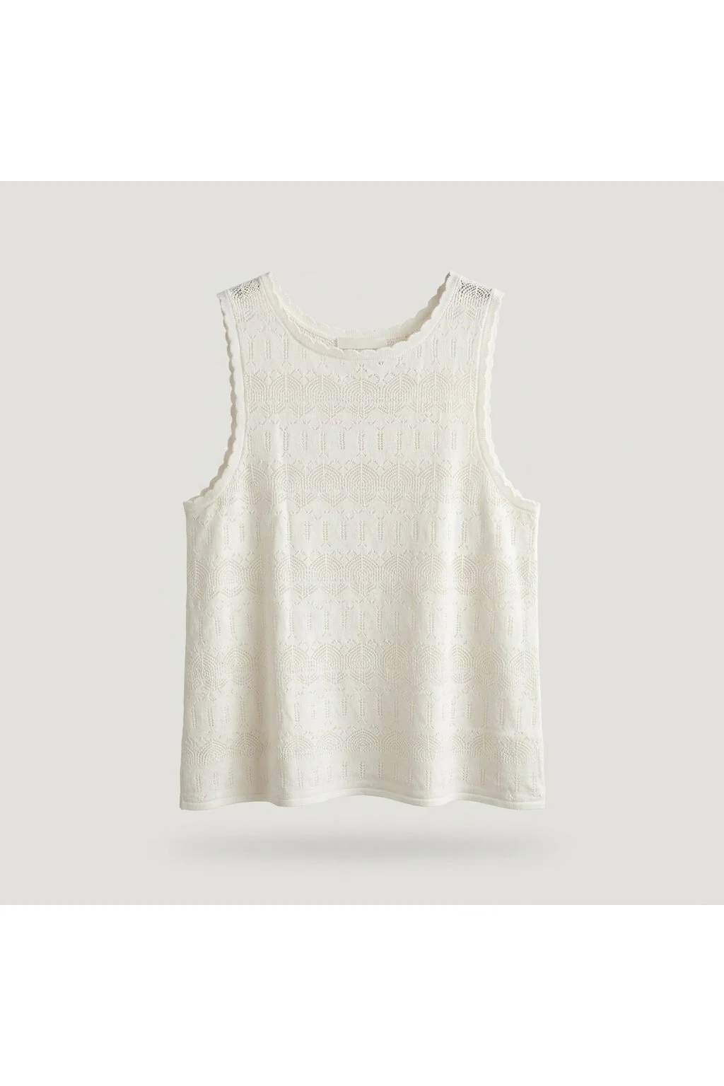 Crochet Tank Top White